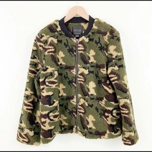 Sanctuary Camo Sherpa Bomber